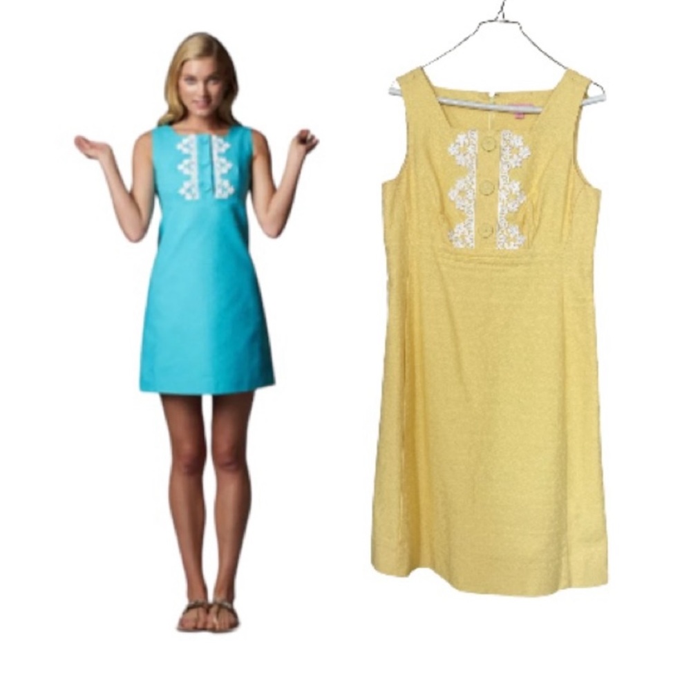 Lily Pulitzer yellow shift dress🌙